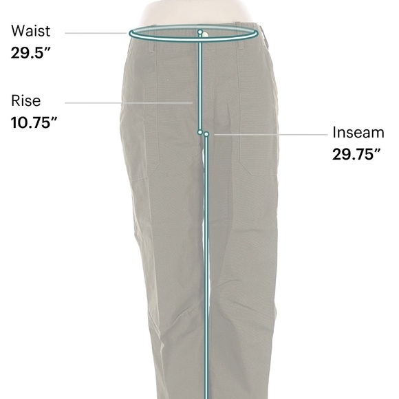 Hurley Women's Green Cropped Capris - Picture 4 of 6